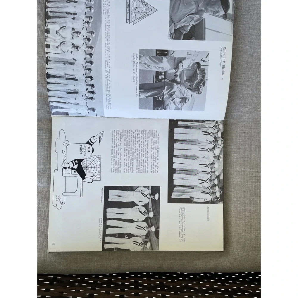 USS MIDWAY CVA-41 FAR EAST DEPLOYMENT CRUISE BOOK YEAR LOG 1962 - U S NAVY